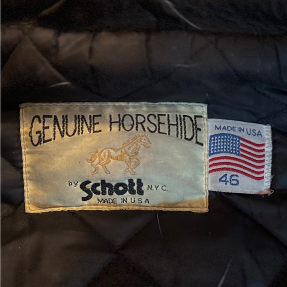 Schott NYC Classic Black Leather Jacket - Picture 3 of 9